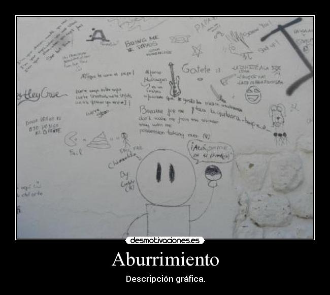 Aburrimiento - Descripción gráfica.