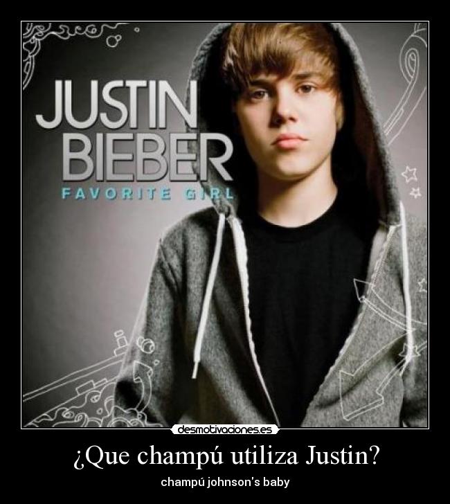 ¿Que champú utiliza Justin? -