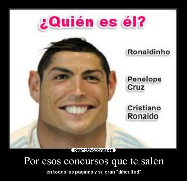 Por esos concursos que te salen -