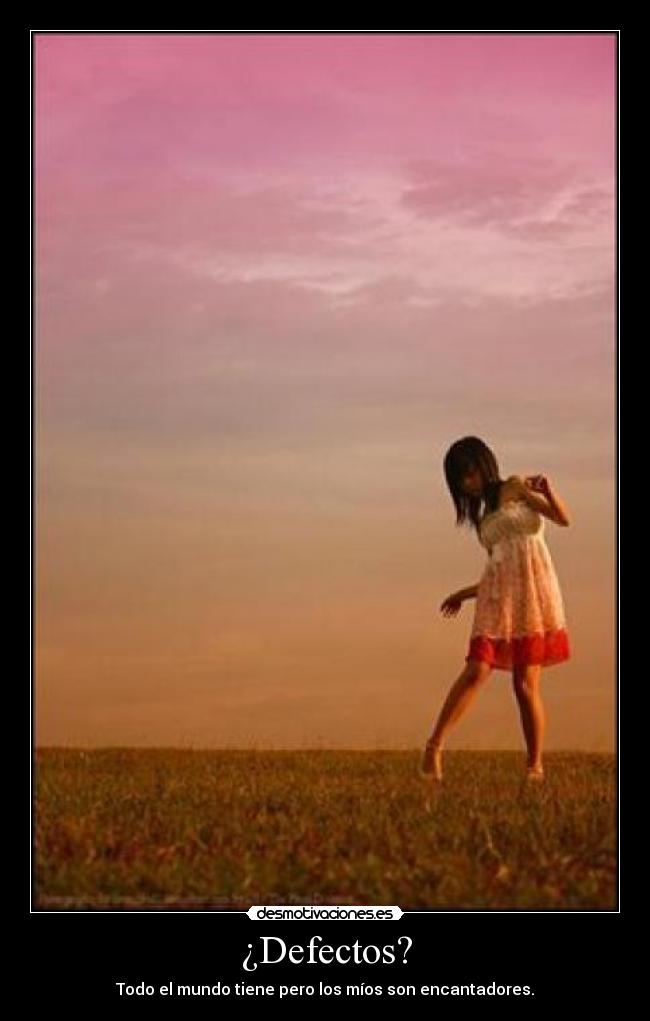 ¿Defectos? -