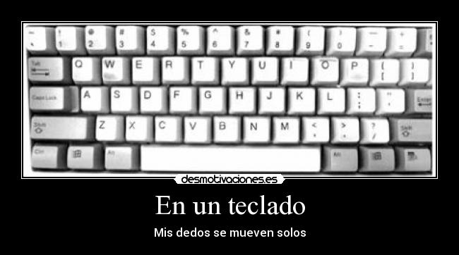 En un teclado - 