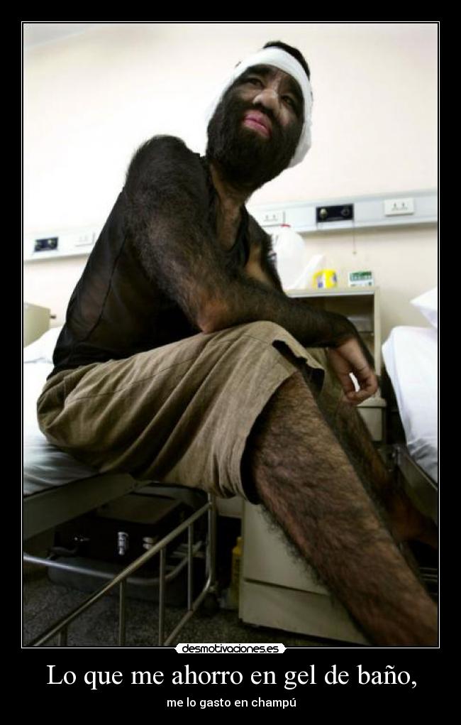 Lo que me ahorro en gel de baño, - me lo gasto en champú