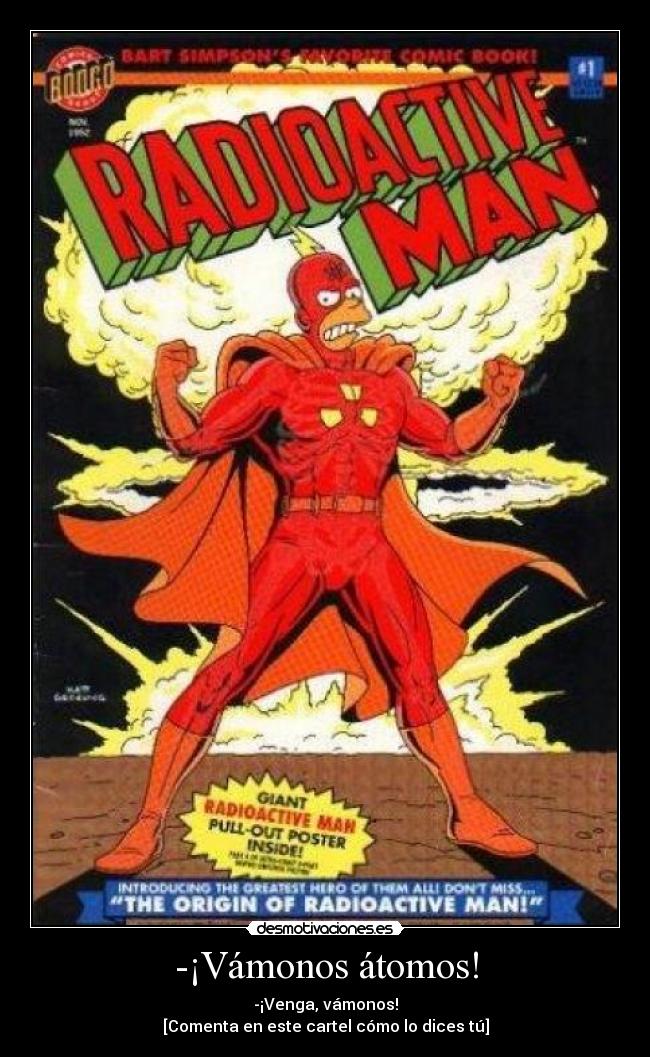 -¡Vámonos átomos! -