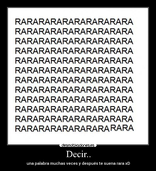 Decir.. -