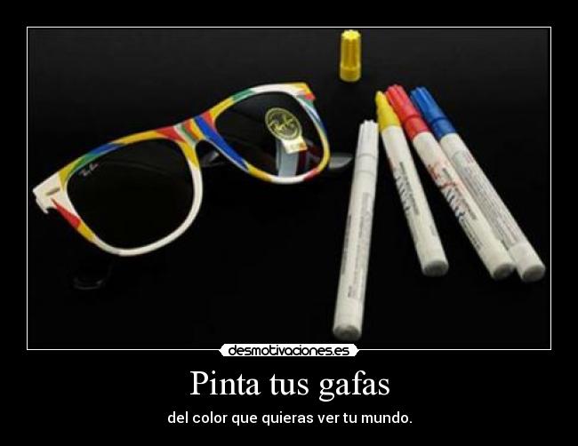 Pinta tus gafas -