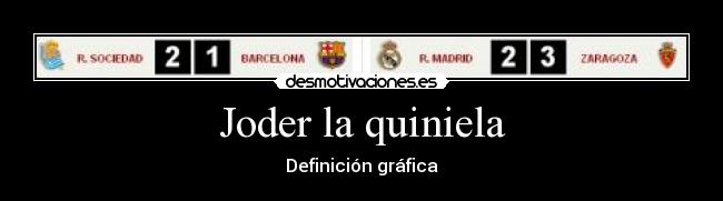 Joder la quiniela - 