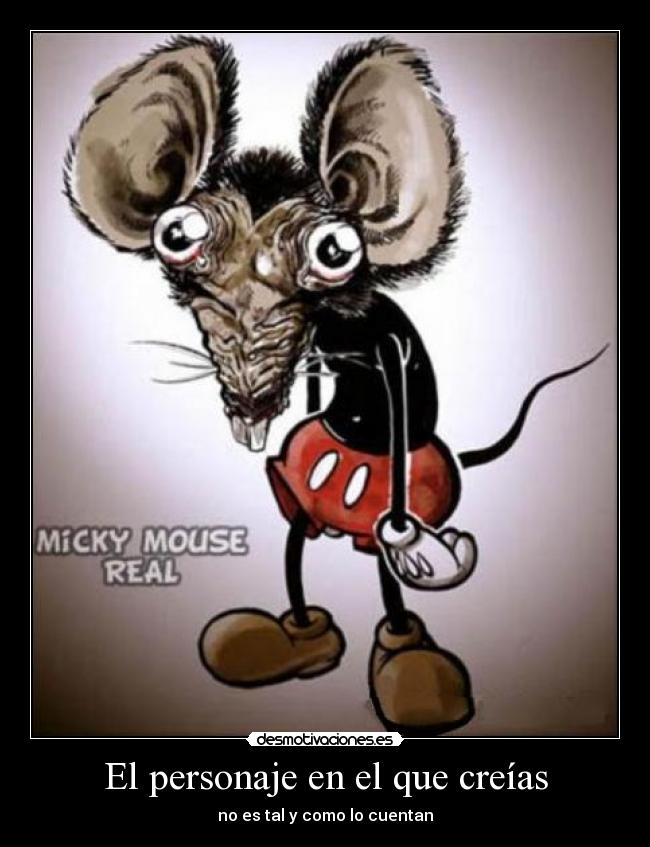 carteles mickey mouse desmotivaciones