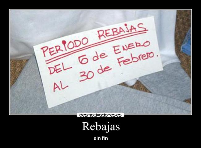 Rebajas - sin fin