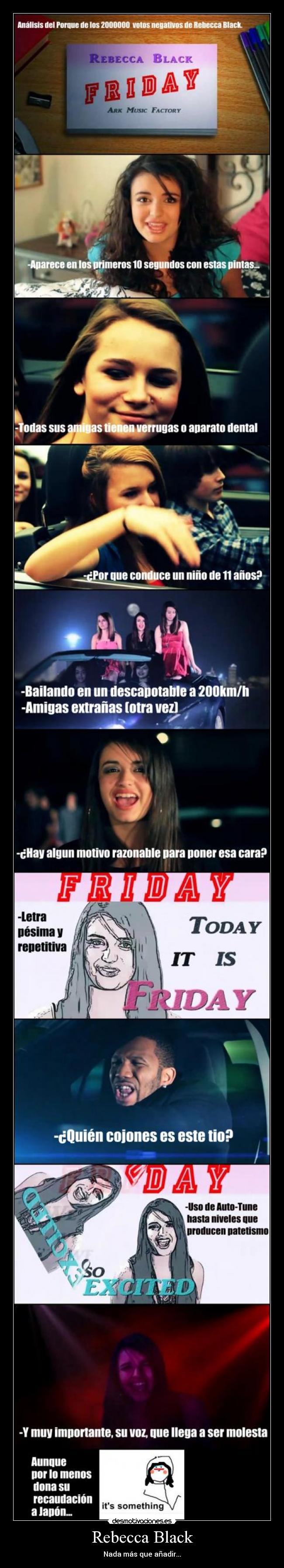 carteles rebecca black negativos japon its something desmotivaciones