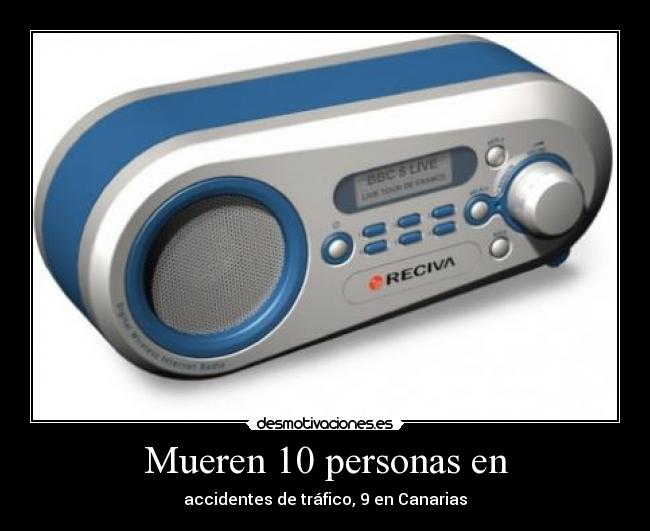 Mueren 10 personas en - accidentes de tráfico, 9 en Canarias