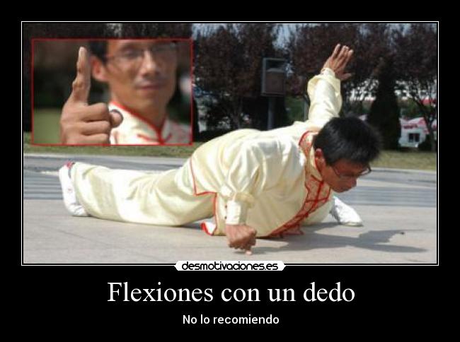 Flexiones con un dedo -