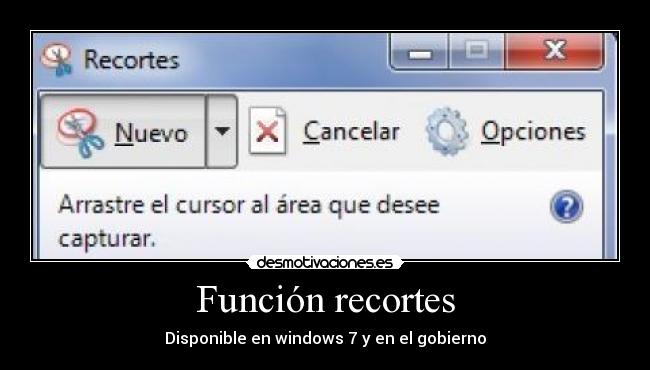 carteles recortes gobierno windows7 desmotivaciones