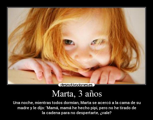 Marta, 3 años -