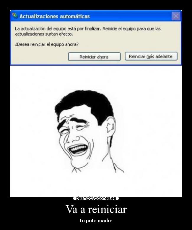 Va a reiniciar -