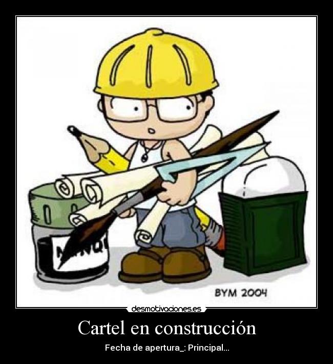 Cartel en construcción - 