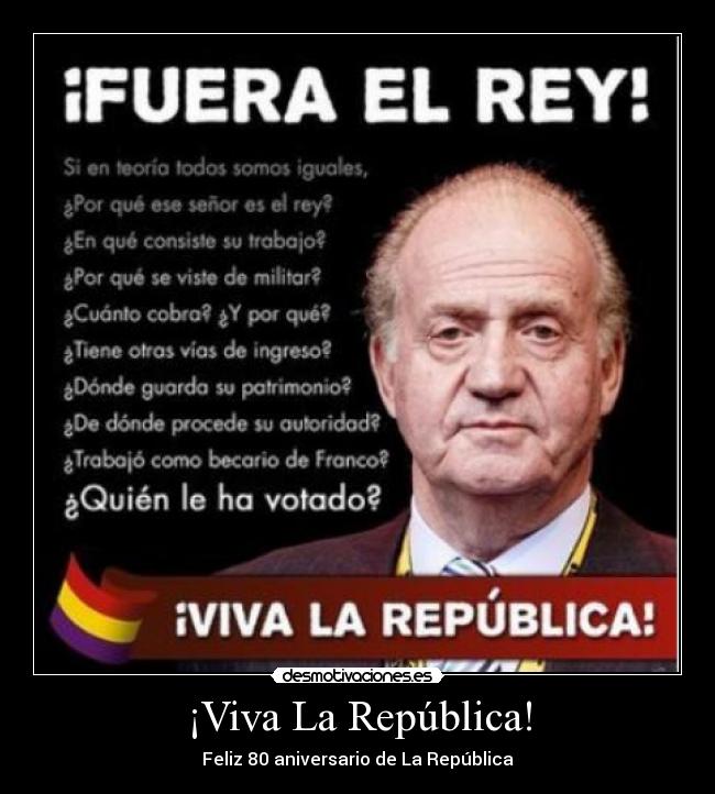 ¡Viva La República! - Feliz 80 aniversario de La República