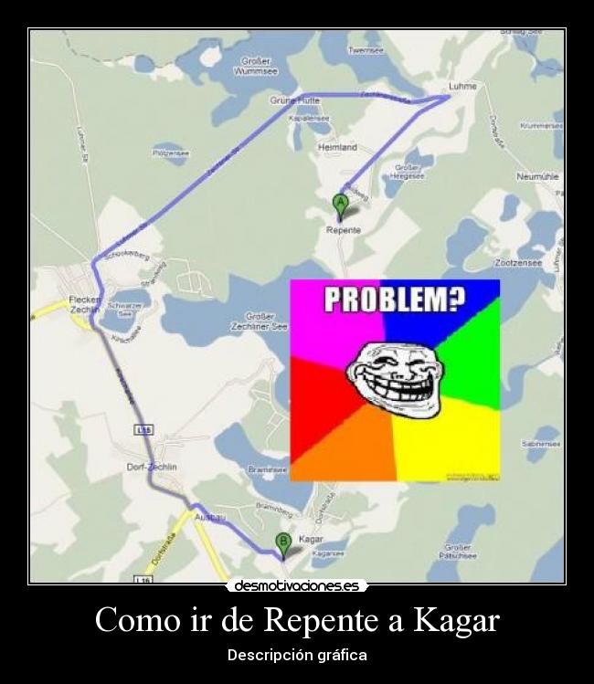Como ir de Repente a Kagar - Descripción gráfica