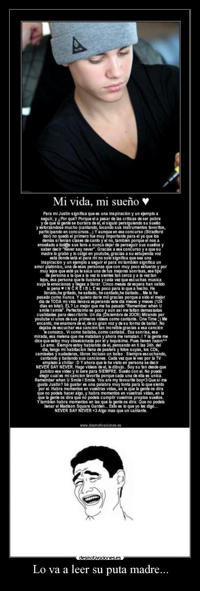 Lo va a leer su puta madre... - 