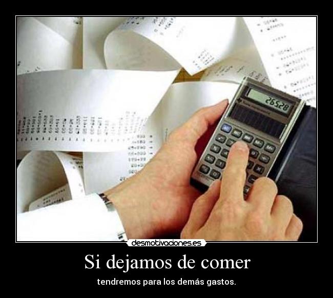 Si dejamos de comer - 
