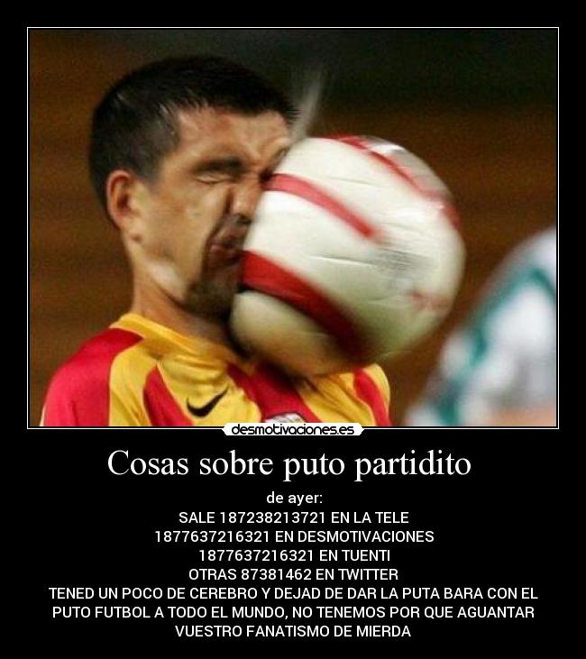 Cosas sobre puto partidito  - 