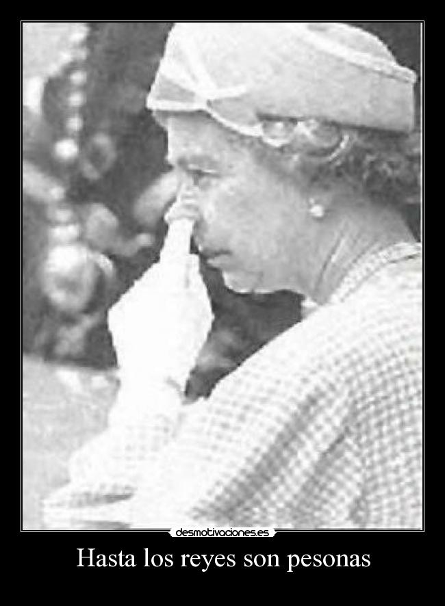 Hasta los reyes son pesonas -
