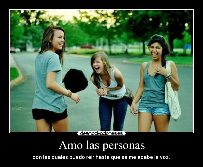 Amo las personas -