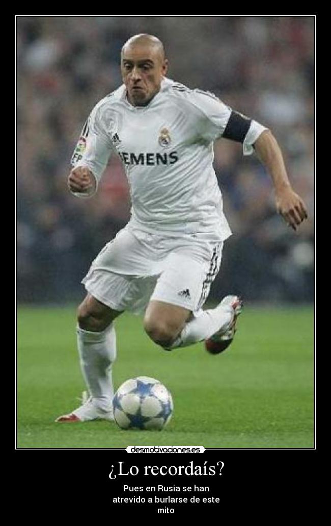 ¿Lo recordaís? - Pues en Rusia se han
atrevido a burlarse de este
mito