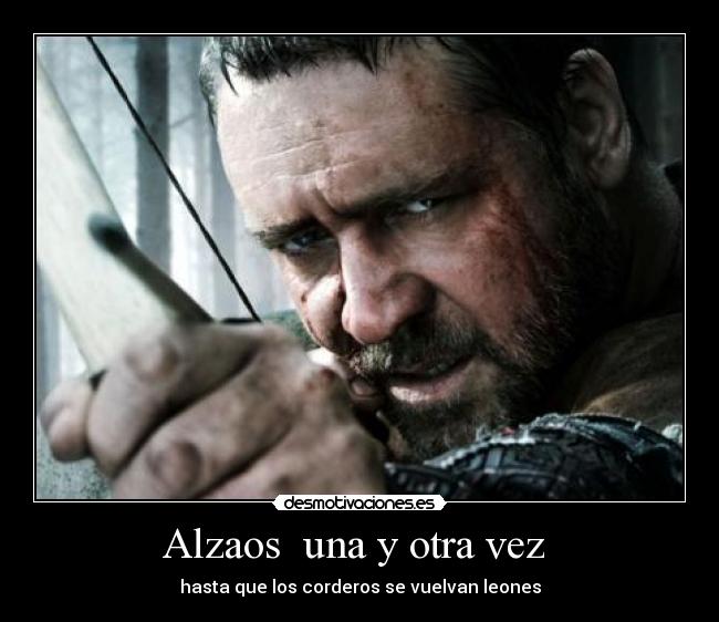 Alzaos una y otra vez - hasta que los corderos se vuelvan leones