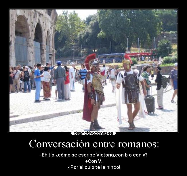 Conversación entre romanos: - 