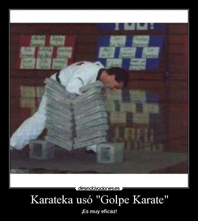 Karateka usó Golpe Karate - 