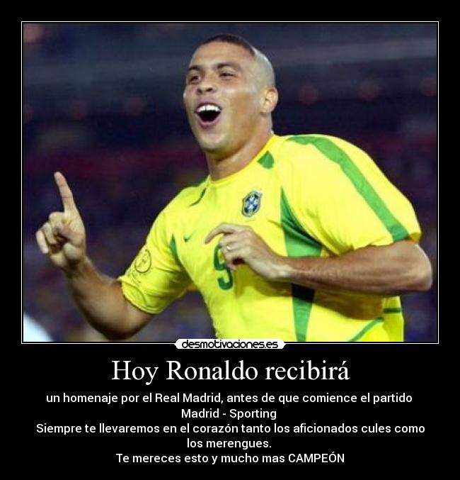 carteles hoy ronaldo recibira desmotivaciones