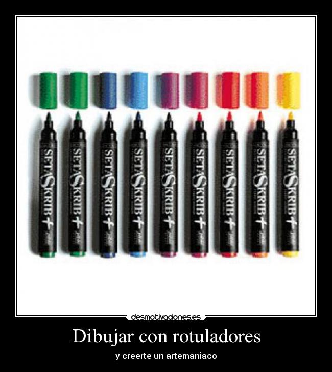 Dibujar con rotuladores - y creerte un artemaniaco