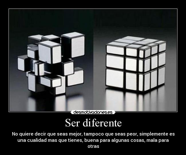 carteles diferente normal rubik irregular mejor peor bueno malo desmotivaciones