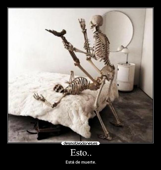 Esto.. - Está de muerte.