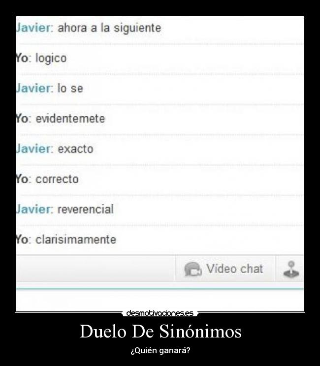 Duelo De Sinónimos - ¿Quién ganará?