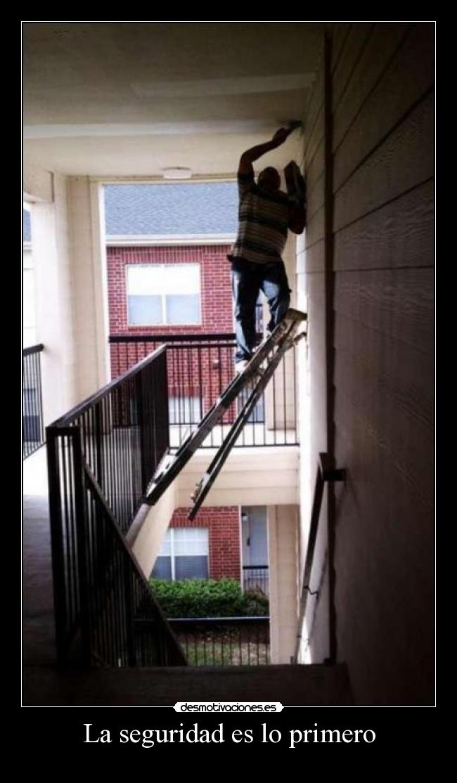 La seguridad es lo primero -