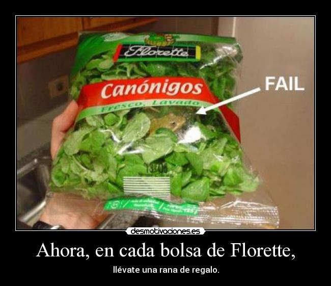 Ahora, en cada bolsa de Florette, -