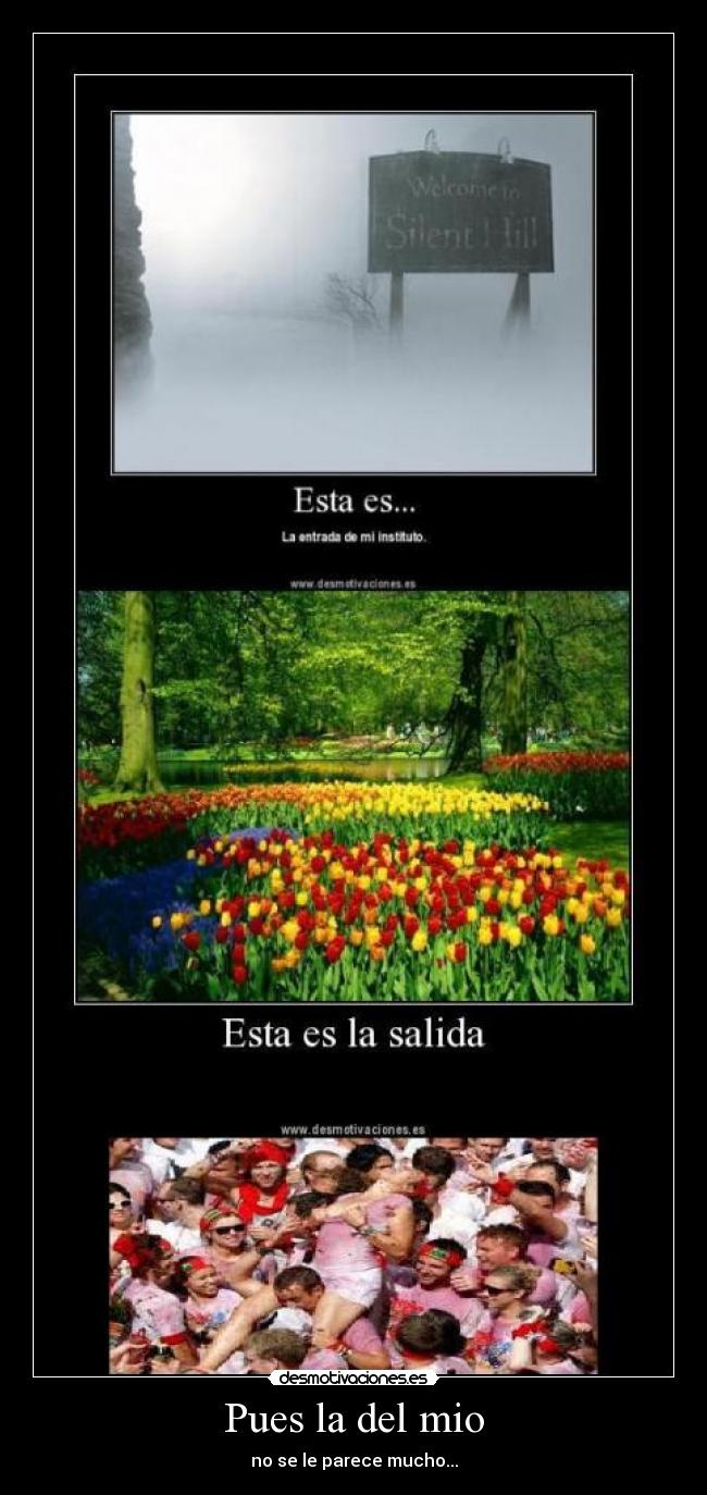 Pues la del mio - no se le parece mucho...