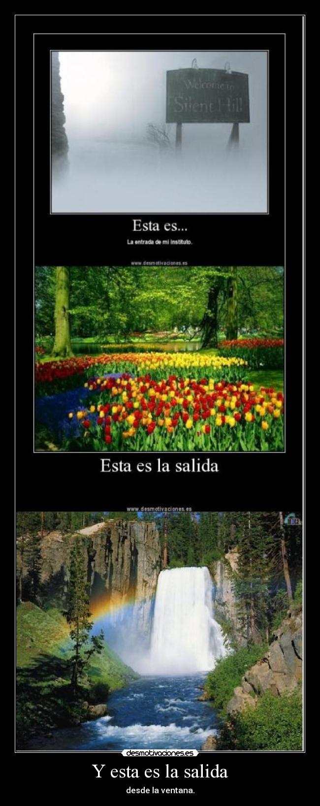 Y esta es la salida -