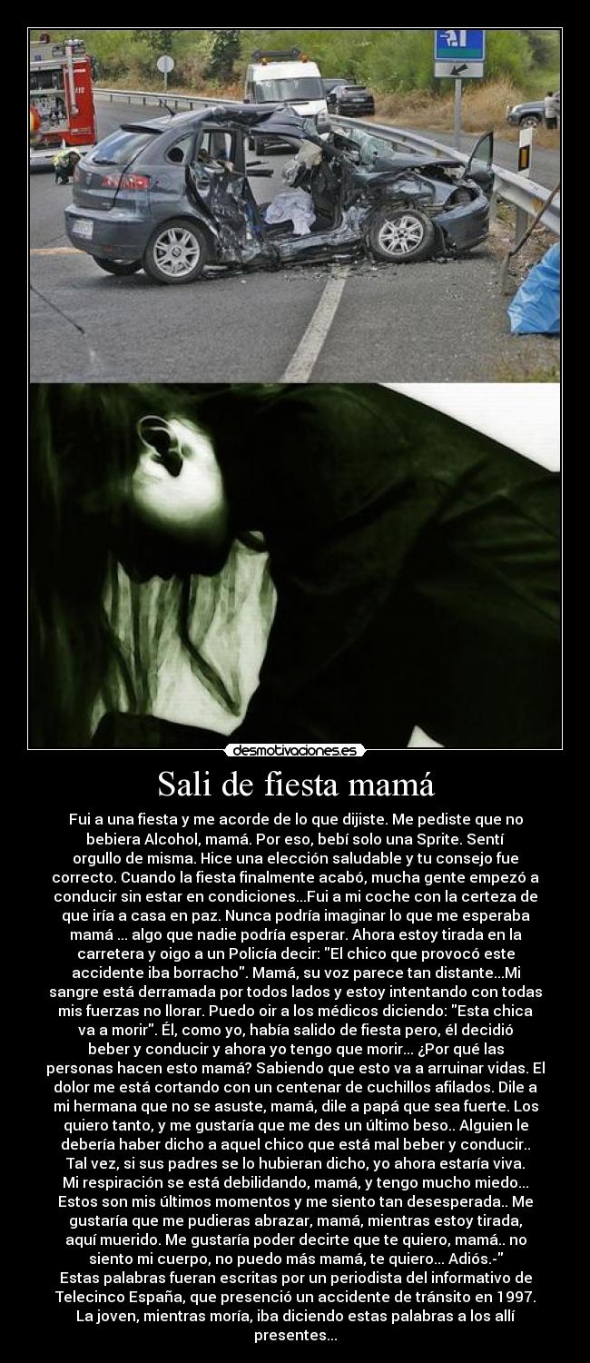 Sali de fiesta mamá -
