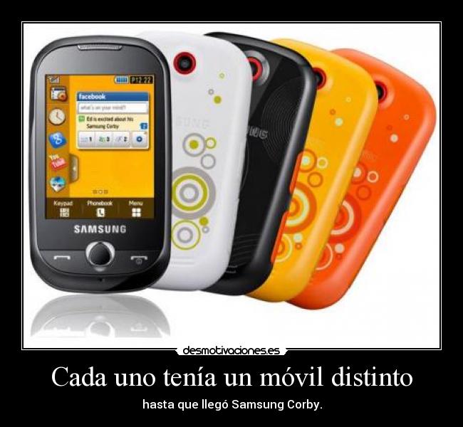 Cada uno tenía un móvil distinto - 