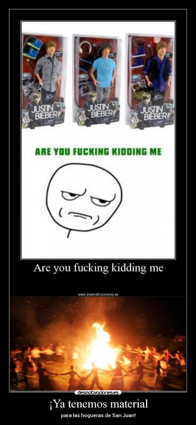 ¡Ya tenemos material - para las hogueras de San Juan!