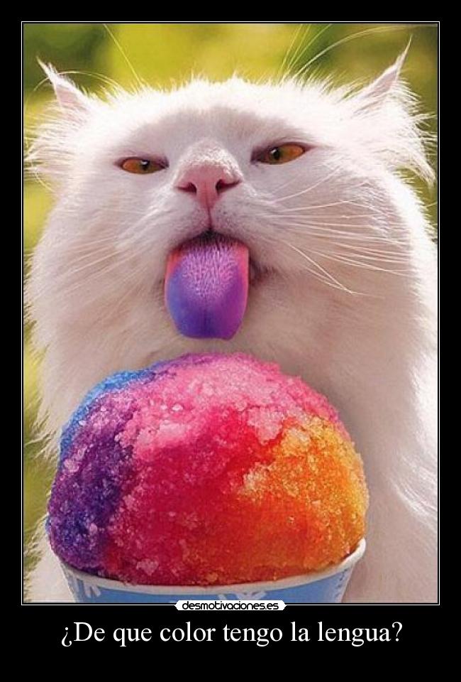 ¿De que color tengo la lengua? -