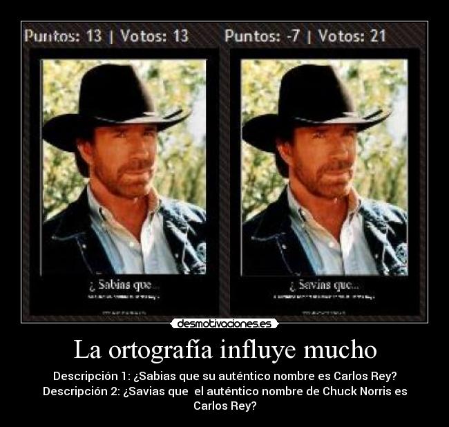 La ortografía influye mucho - 
