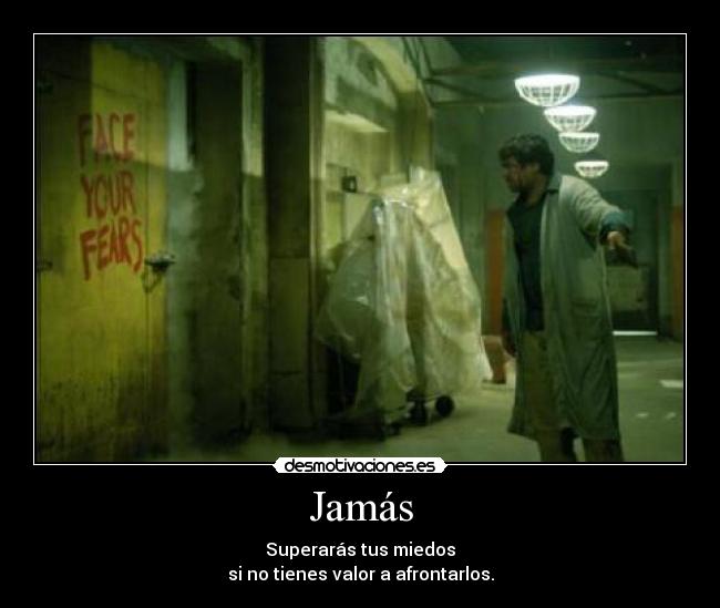 carteles afronta tus miedos desmotivaciones