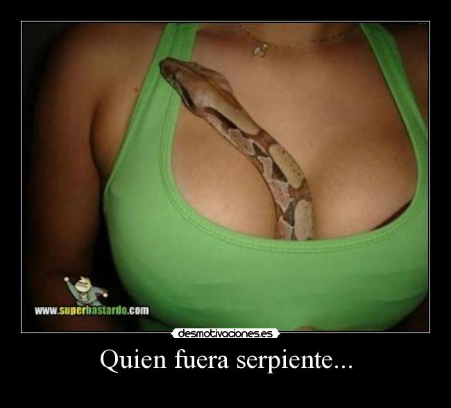 Quien fuera serpiente... -