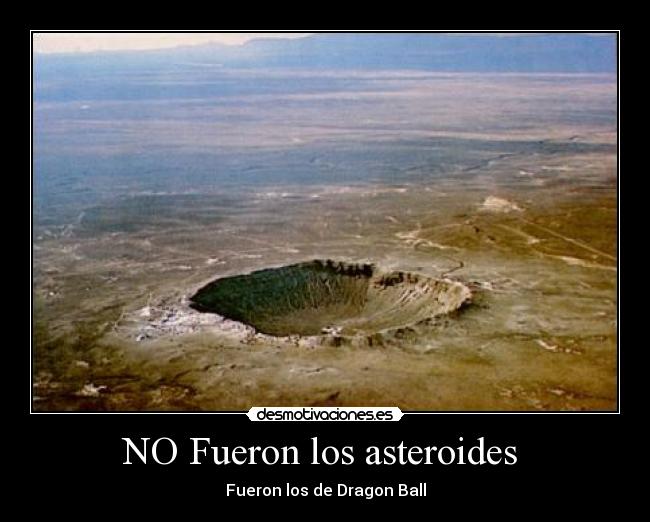 NO Fueron los asteroides  - 