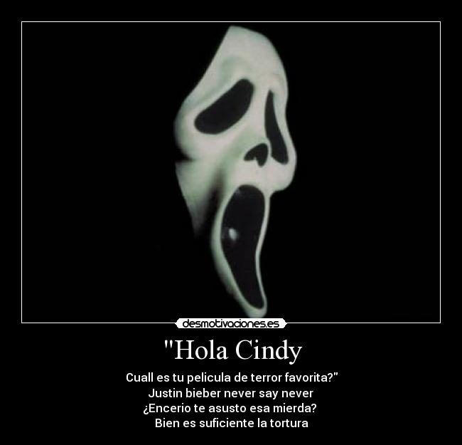 Hola Cindy -