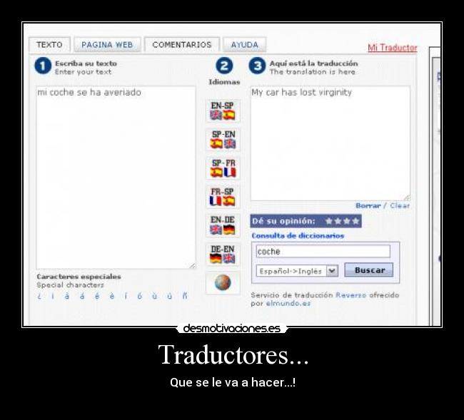 Traductores... -