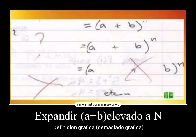 Expandir (a+b)elevado a N -